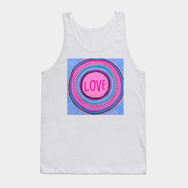 Love Mandala Tank Top by MyCraftyNell